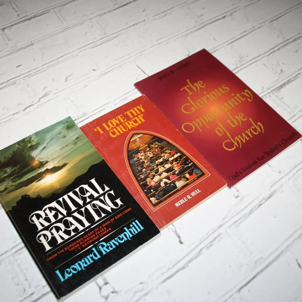 Vintage book set of Religious Books set of three (bb)